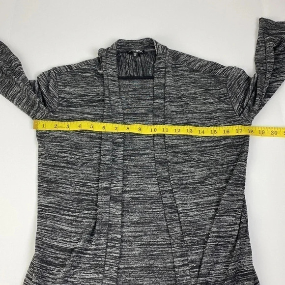 3/$15 Open front gray business casual formal work wear cardigan size extra small - Picture 8 of 10